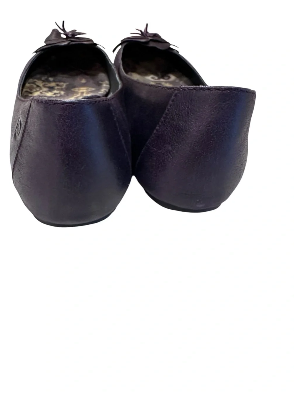 Women’s BORN Lovely Viola Deep Purple Ballet Leather Flats Shoes Size 11 - Picture 5 of 8